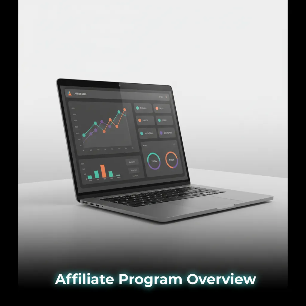 Affiliate program overview with revenue share, real-time stats, and marketing assets for responsible growth.