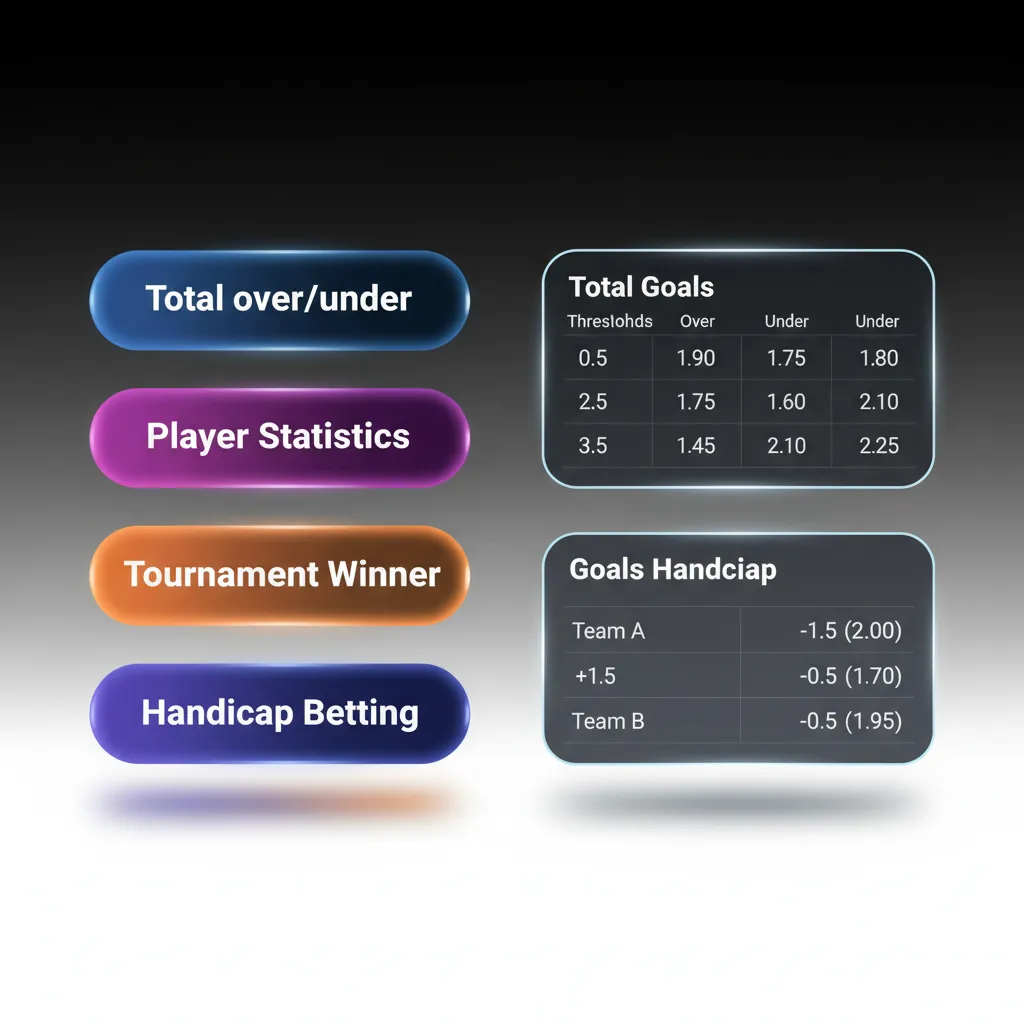 Infographic on bet types: Single (one pick), Express/Accumulator (all must win), System (combos allow one miss).