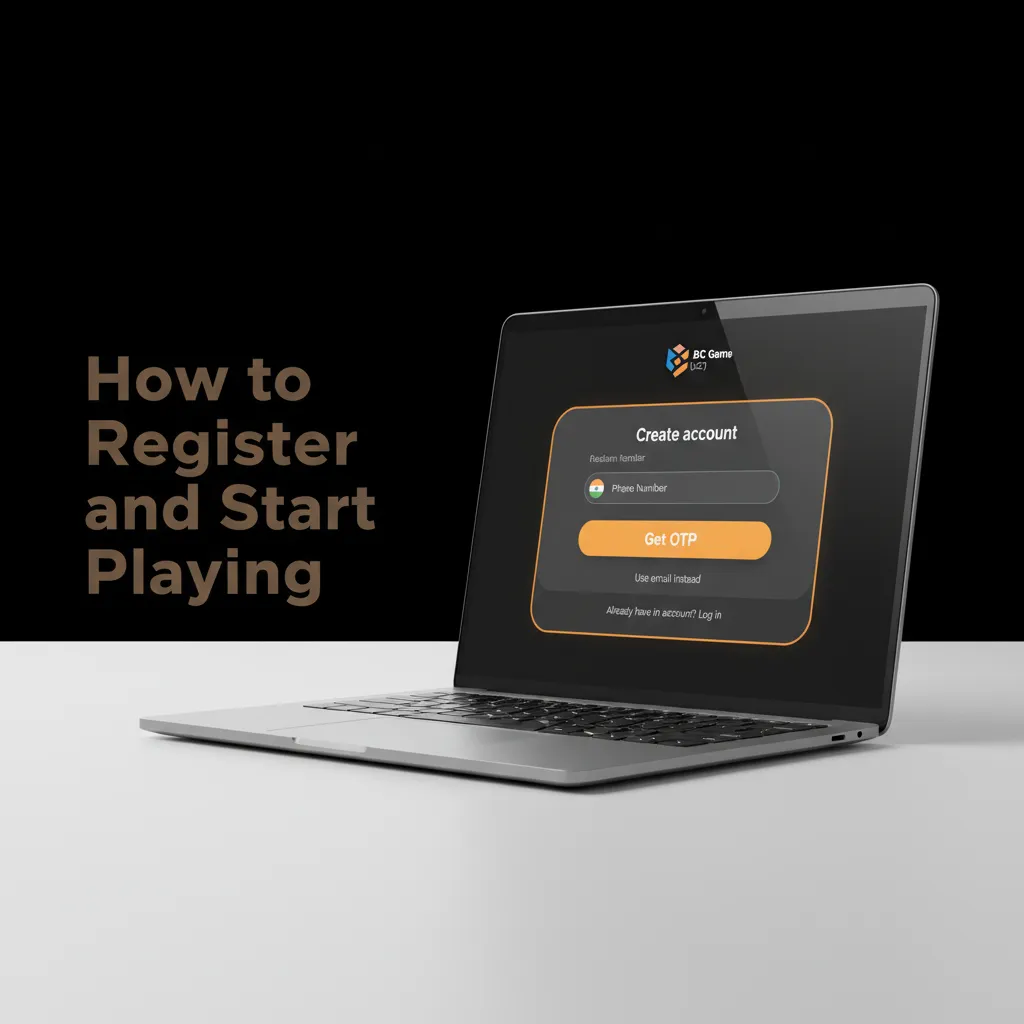 Step-by-step guide: Sign Up, enter email/phone, set password, verify, then deposit via UPI, Paytm, PhonePe, cards, or crypto.