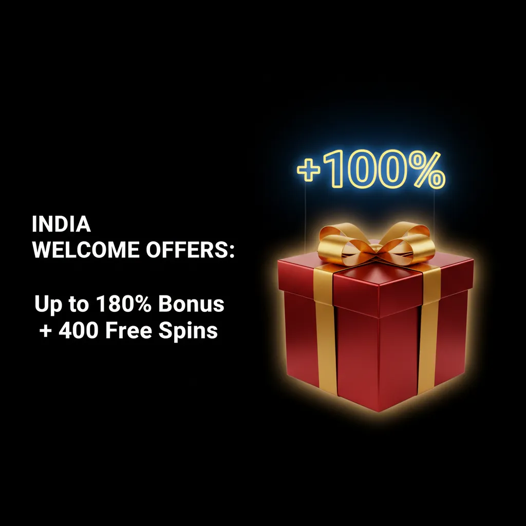 India welcome offer: Up to 180% casino bonus + 400 free spins; new players, 35x wagering, terms apply.