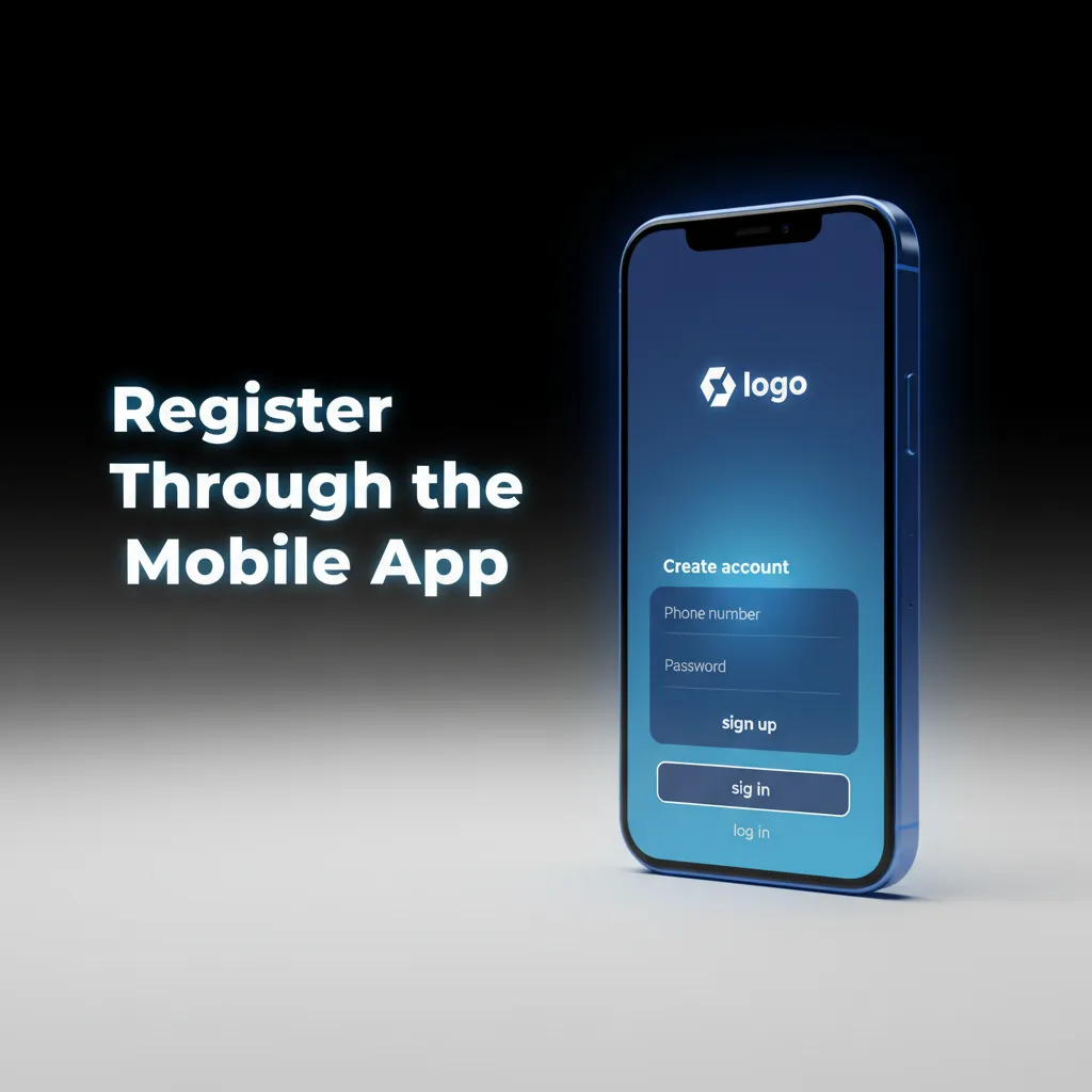 BC Game app sign-up screen on mobile showing steps: tap Sign Up, choose phone/email/social/one-click, verify OTP set password